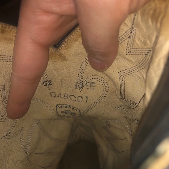 Eel skin boots size 13 EE beautiful skin. - Picture 6 of 6